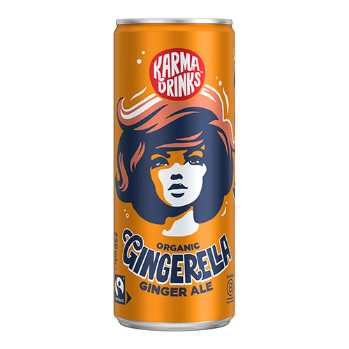 Karma Gingerella Ginger Ale Can 250ml    24