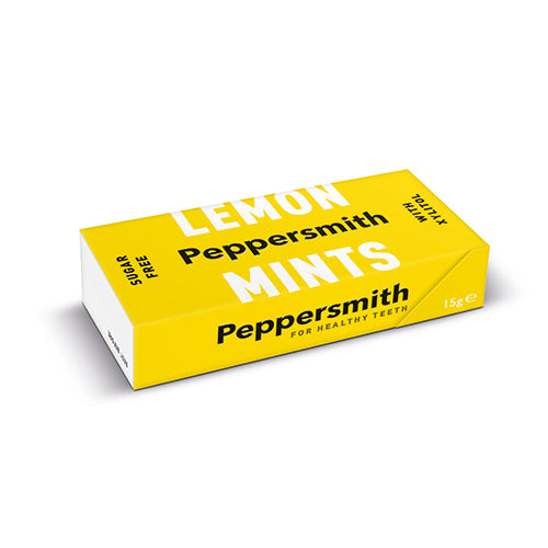 Peppersmith 100% Xylitol Lemon Mints 15g   12