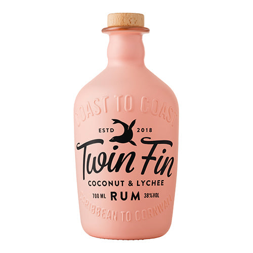 Tarquin's Twin Fin Pink Coconut & Lychee Rum 38%, 70cl   6