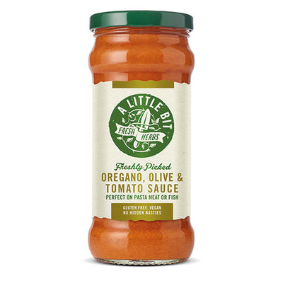 A Little Bit Food Co.Fresh Oregano, Olive & Tomato Pasta Sauce 325g   6