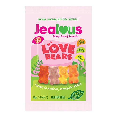 Jealous Sugar Free Love Bears 40g Impulse Bags   10