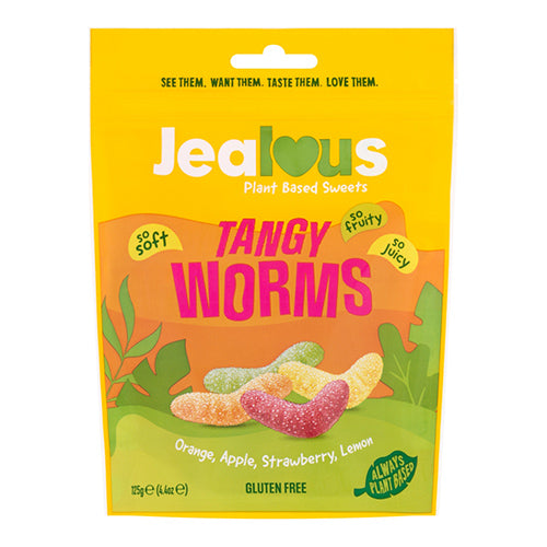 Jealous Tangy Worms 125g Share Bags   7