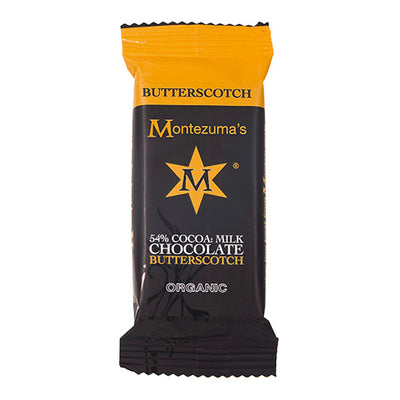 Montezuma's Organic 54% Milk Chocolate with Butterscotch 25g Bar   26