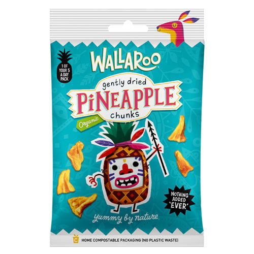 Wallaroo Organic Gently Dried Pineapple Chunks 30g   10