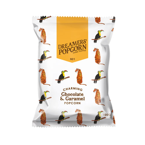 Dreamers Popcorn Chocolate & Caramel Popcorn 100g   12