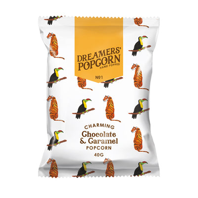 Dreamers Popcorn Chocolate & Caramel Popcorn 40g   24