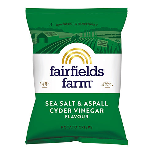 Fairfields Farm Crisps Salt & Aspell Cyder Vinegar Crisps 40g  36