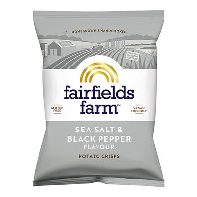 Fairfields Farm Crisps Salt & Black Pepper Crisps 40g  36