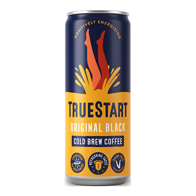 TrueStart Original Black Cold Brew Coffee Can 250ml   12