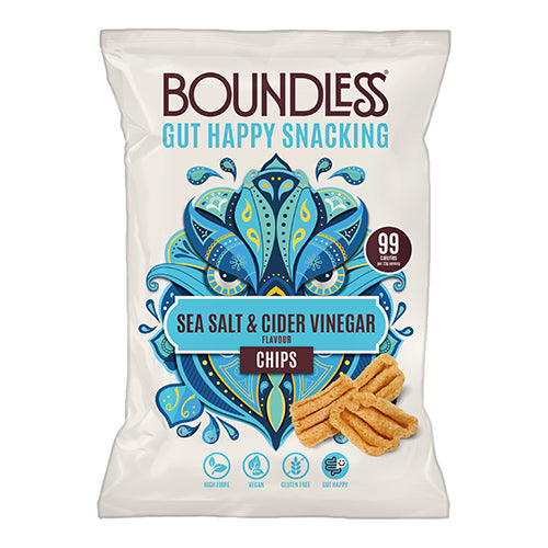 Boundless Sea Salt and Cider Vinegar Activated Chips, Sharing Bag 80g   10