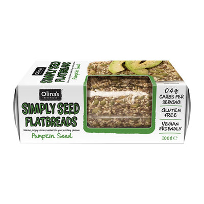 Olina's Bakehouse Seeded Flatbread Gluten Free - Pumpkin Seed 100g   10