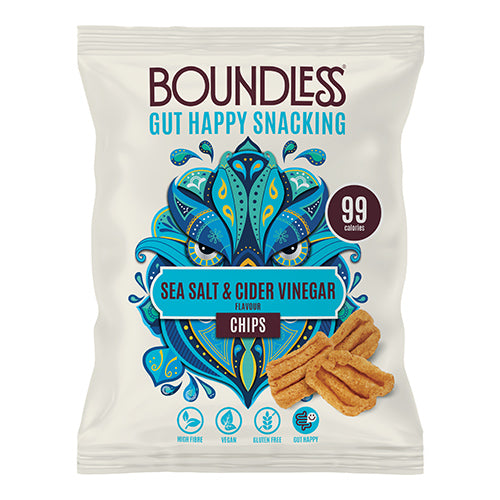 Boundless Sea Salt and Cider Vinegar Activated Chips 23g   24