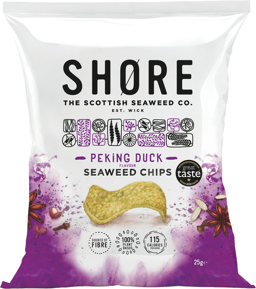 Shore Seaweed Chips - Asian Peking 25g   24