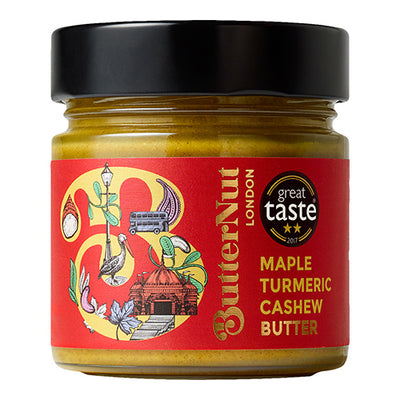 ButterNut of London Maple Turmeric Cashew Butter 180g   10