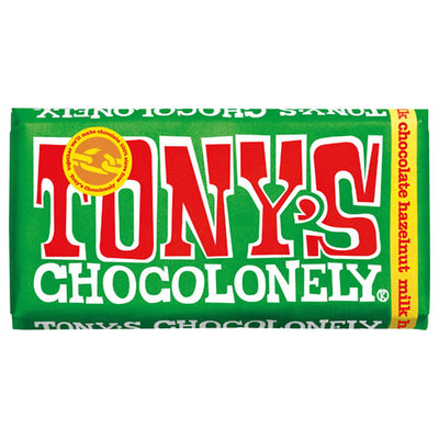 Tony's Chocolonely Milk Chocolate Hazelnut 180g   15