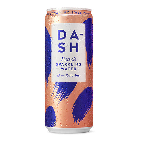 Dash Water Sparkling Peach  Can 330ml   12