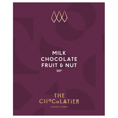 The Chocolatier Fruit & Nut Milk Chocolate Bar 50g    15