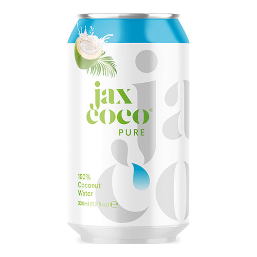 Jax Coco Pure Coconut Water 330ml Can   24