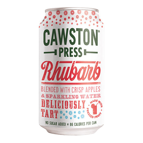 Cawston Press Sparkling Rhubarb 330ml Cans   24
