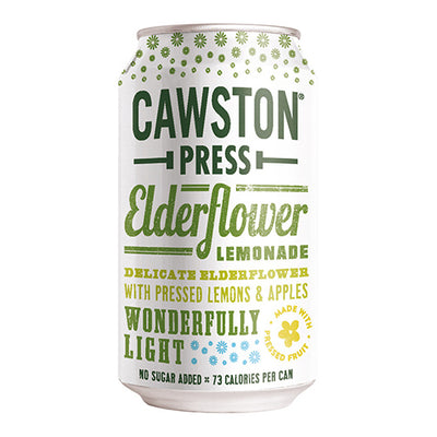 Cawston Press Sparkling Elderflower Lemonade 330ml Cans   24