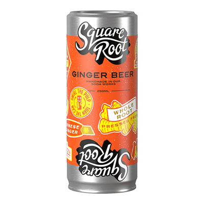 Square Root Ginger Beer 250 ml Can   24