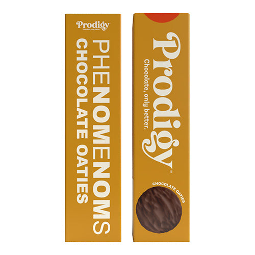Prodigy Phenomenoms Chocolate Coated Oat Biscuit 128g   12