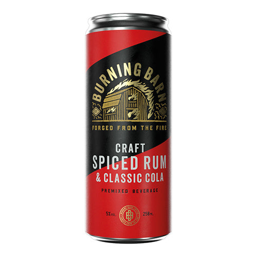 Burning Barn Rum Spiced & Cola 5% 250ml   12