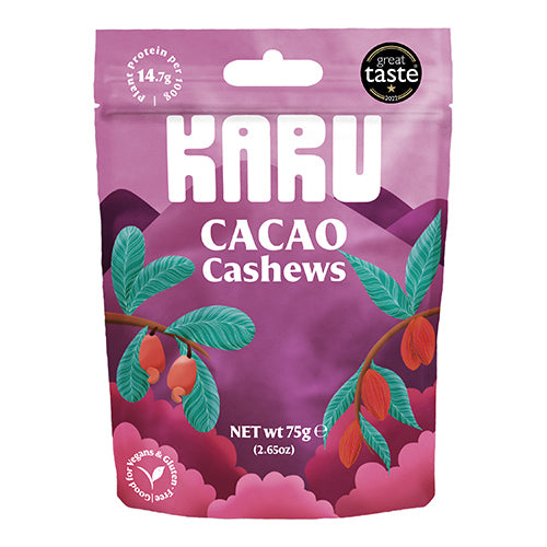 Karu Cashew Nuts coated in Cacao Salted Caramel 75g   10