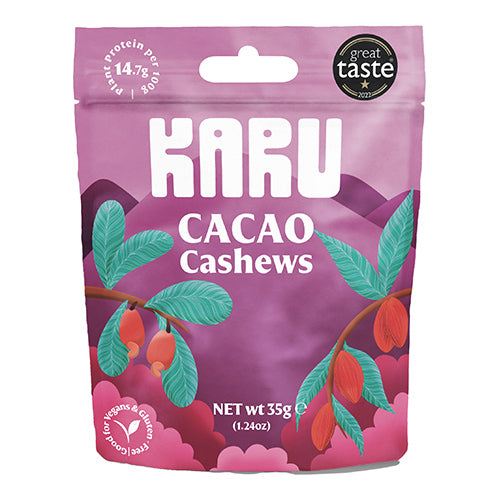 Karu Cashew Nuts coated in Cacao Salted Caramel 35g   10