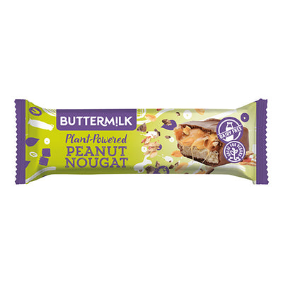 Buttermilk Plant Powered Peanut Nougat Caramel Snack Bar 50g   24
