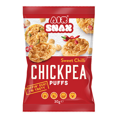 Airsnax Sweet Chilli Puffed Chickpea Snack 30g   12