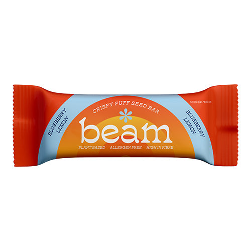 Beam Crispy Seed Based Bar Blueberry Lemon 30g   12