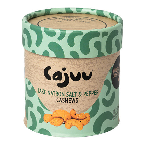 CAJUU Lake Natron Salt and Pepper Cashew Tube 100g   6