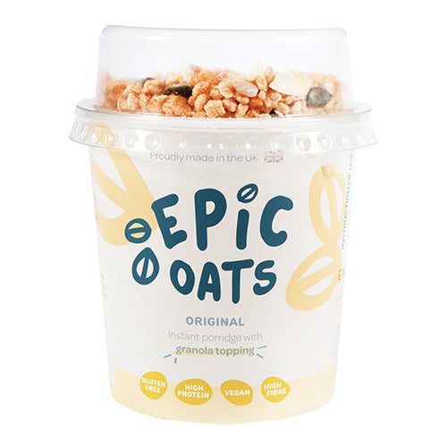 Epic Oats Original Instant Porridge with Granola topping 60g   12