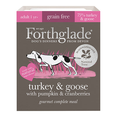 Forthglade Gourmet Turkey & Goose with Pumpkin & Cranberry GF 395g   7