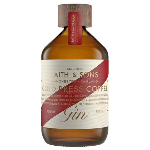 Faith & Sons Cold Press Coffee Gin 500ml   6