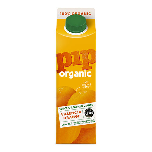 Pip Organic Valencia Orange Juice Take Home Carton 1L   8