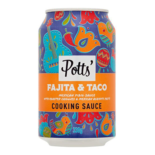 Potts' Mexican Fajita Sauce 100% Recyclable Can 330g   8