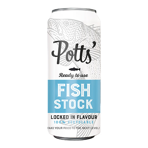 Potts' Fish Stock 100% Recyclable Can 500ml   8