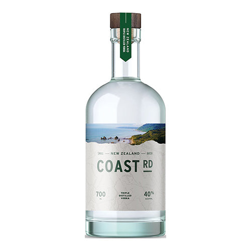Coast Rd Vodka, Small Batch Triple distilled 40% ABV Made in New Zealand 700ml   6