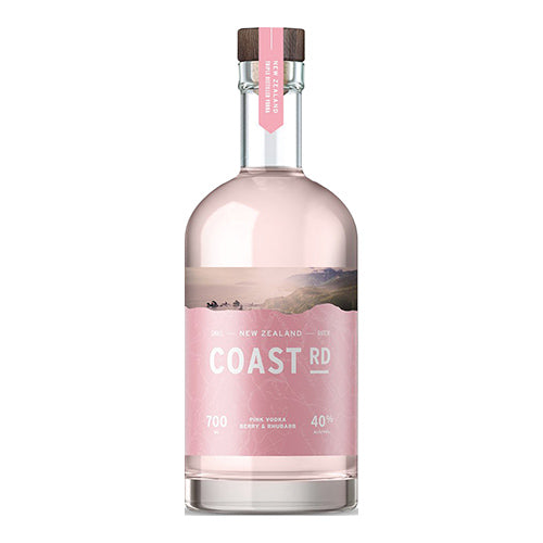 Coast Rd Berry & Rhubarb Vodka Small Batch Triple distilled 40% ABV Made in New Zealand 700ml   6