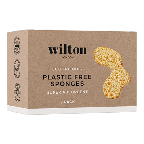 Wilton London Eco Plastic Free Sponge Twin Pack 30g   10