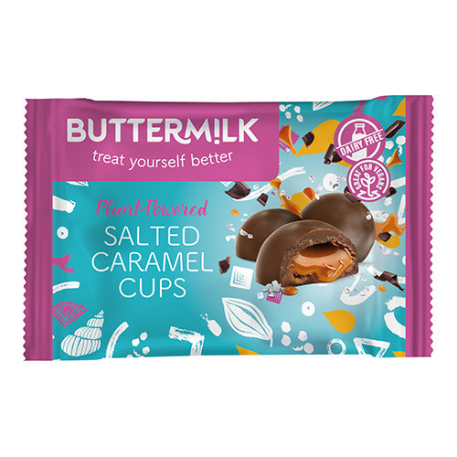 Buttermilk Plant Powered Salted Caramel Cups 42g 12