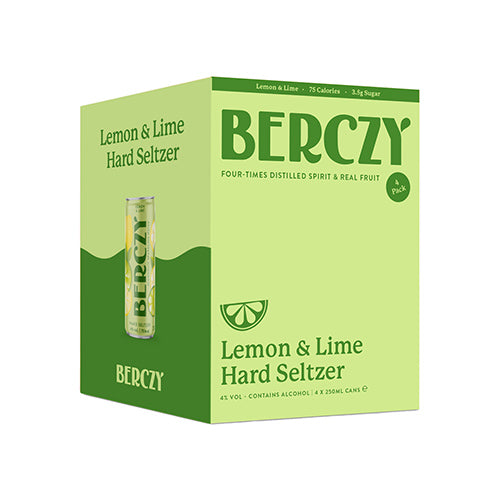 Berczy Lemon & Lime Hard Seltzer 4-Pack Gift Pack