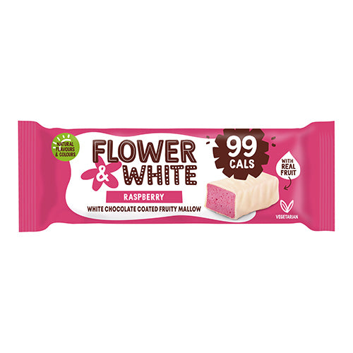 Flower & White Chocolate Covered Raspberry Mallow 30g   15
