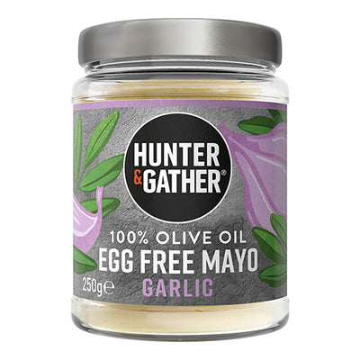 Hunter & Gather Egg Free Garlic Olive Oil Mayo 250g   6
