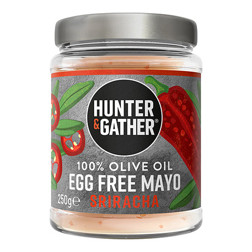 Hunter & Gather Egg Free Sriracha Olive Oil Mayo 250g   6
