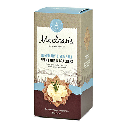 Maclean's Rosemary & Sea Salt Spent Grain Crackers 100g   6