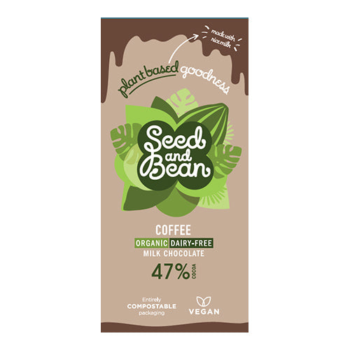 Seed&Bean  Coffee Vegan Milk Organic Chocolate 75g   10