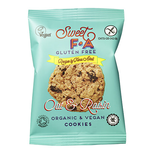 Sweet FA Gluten Free Oat & Raisin Cookies Snack Pack 30g   24